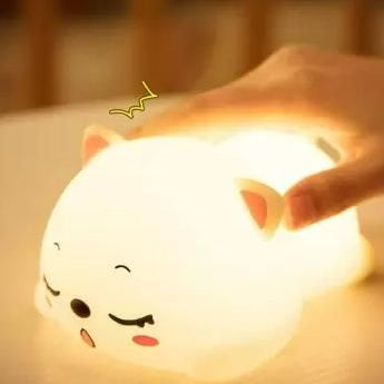 Silicon Snoring Cat Night Light Night Lamp
