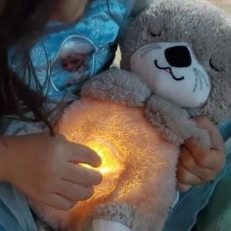 Breathing Teddy Bear with Soothing Music, Comfort Plush