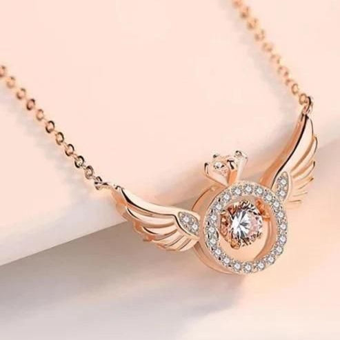 Elegant American Diamond Pendant With Chain