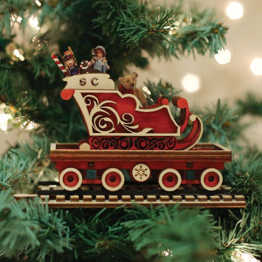 North Pole Express Sleigh Car Ornament-0