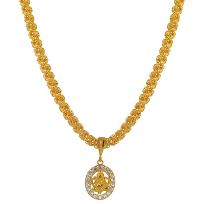 Luxurious Men's Gold Plated Pendant With Chain Vol 6