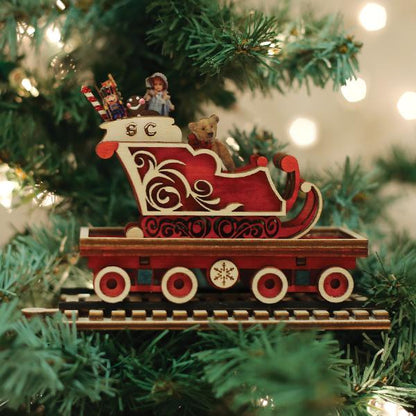 North Pole Express Sleigh Car Ornament-0