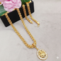 Luxurious Men's Gold Plated Pendant With Chain