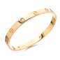 Elegant Diamond Screw Bangle Bracelet-0